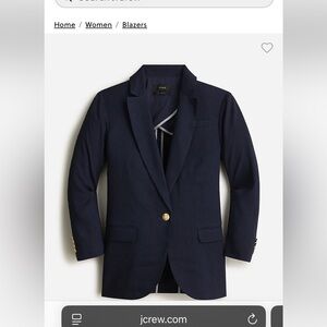 JCrew Italian Blend Women’s Navy Sailor Jacket by Mario Bellucci